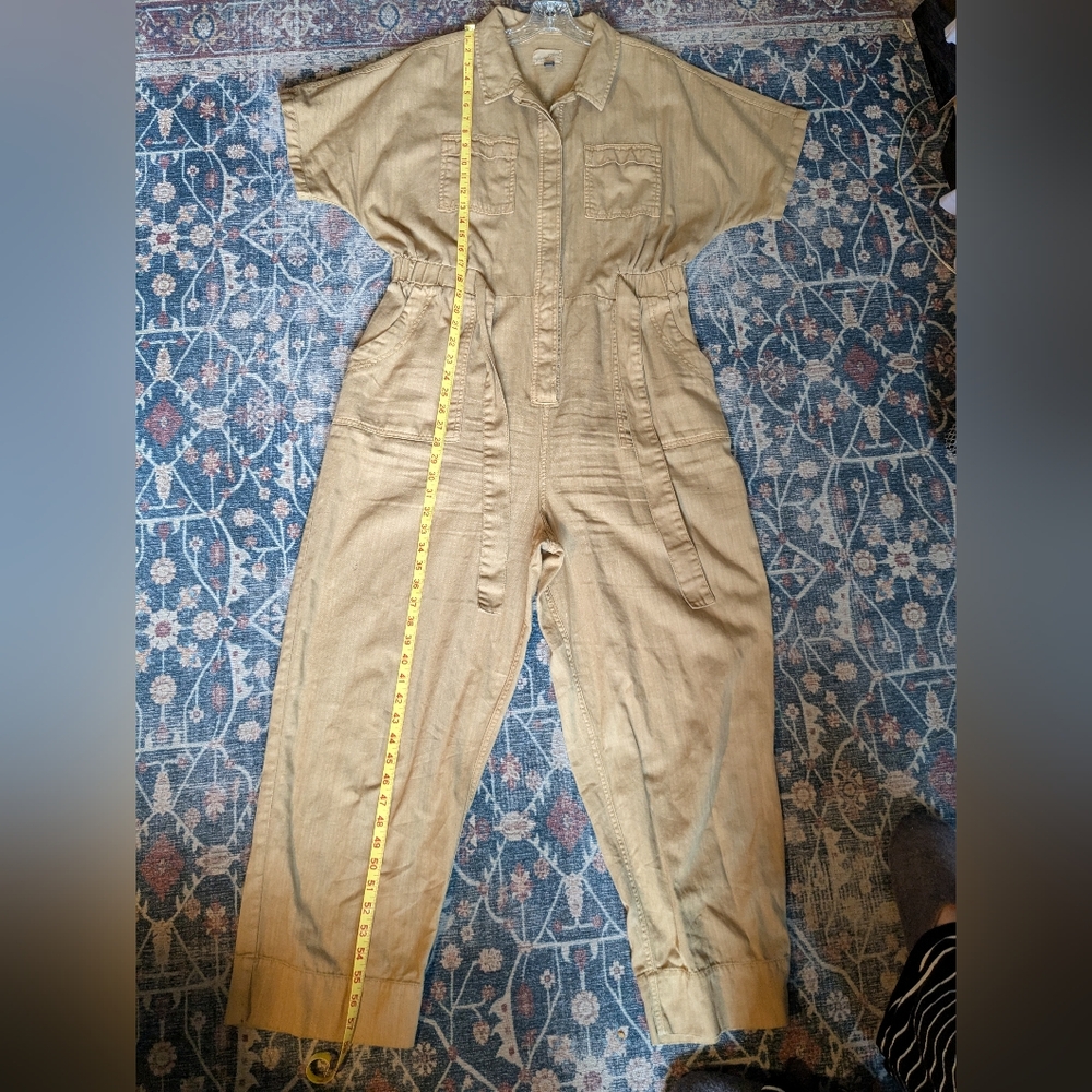 Universal Thread Khaki Short-Sleeve Utility Jumpsuit - Picture 6 of 9